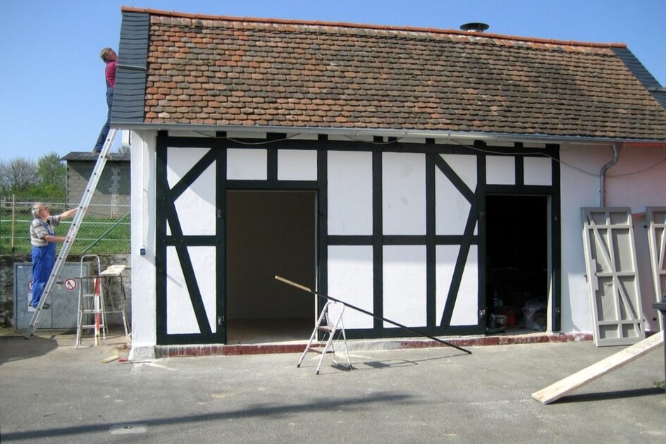 Renovierung des Schuppens am Museum