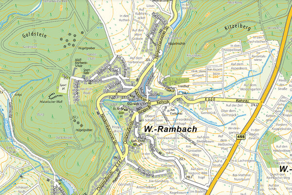 Extrait de carte Rambach