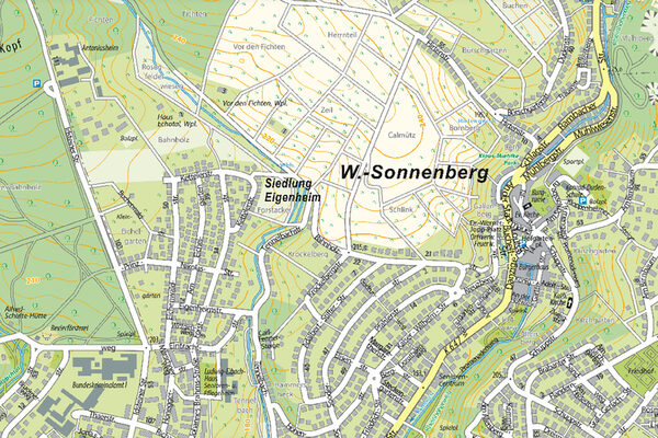 Map section Sonnenberg.