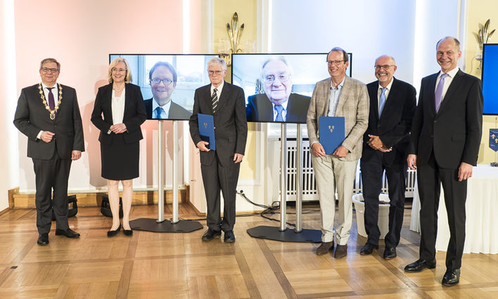 Die Verleihung des Carol-Nachman-Preises für 2021 und 2020 fand im Rathaus