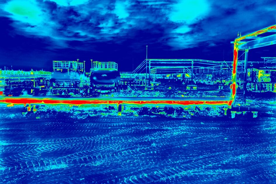 Wärmebild einer Industrieanlage