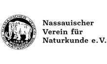 Logo Nassauische Verein für Naturkunde e.V. - Schwarz-Weiß mit Mamut / Ele