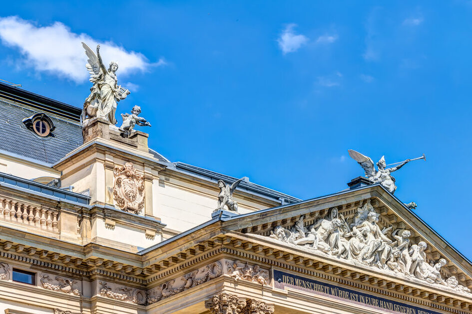 Außenansicht des deutschen Staatstheaters