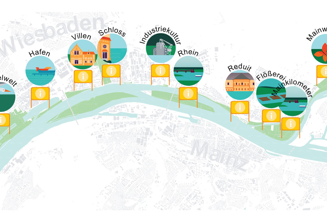 Разположение на 10-те нови информационни табла на картата.