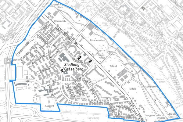 Karte Siedlung Gräselberg