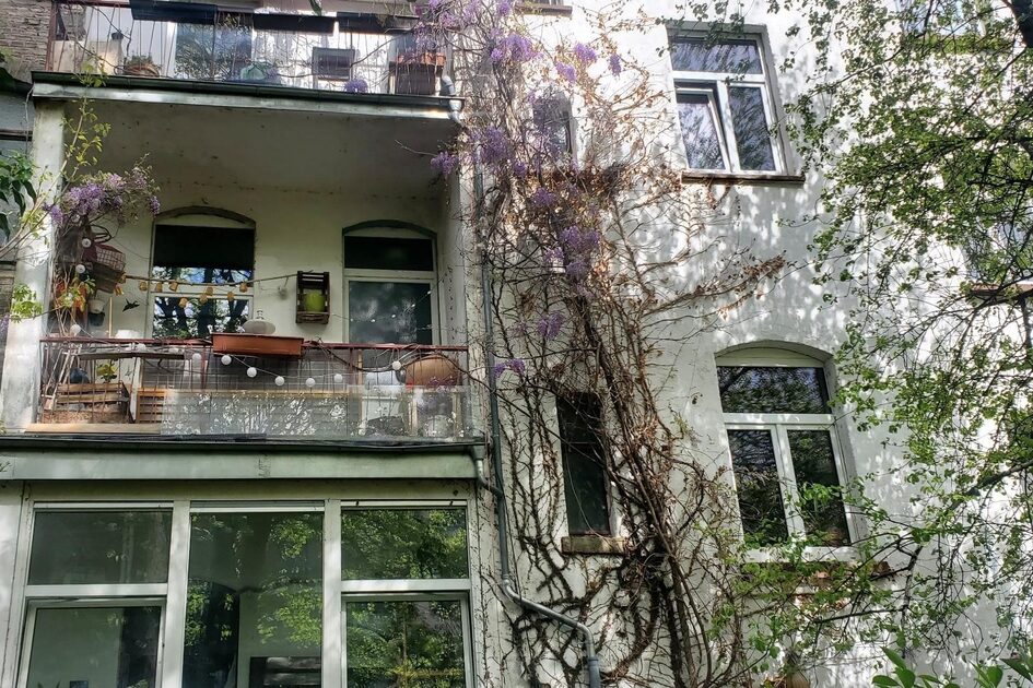 Blick auf Wohnprojekt