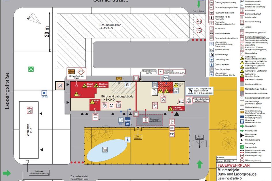 Muster-Feuerwehrplan