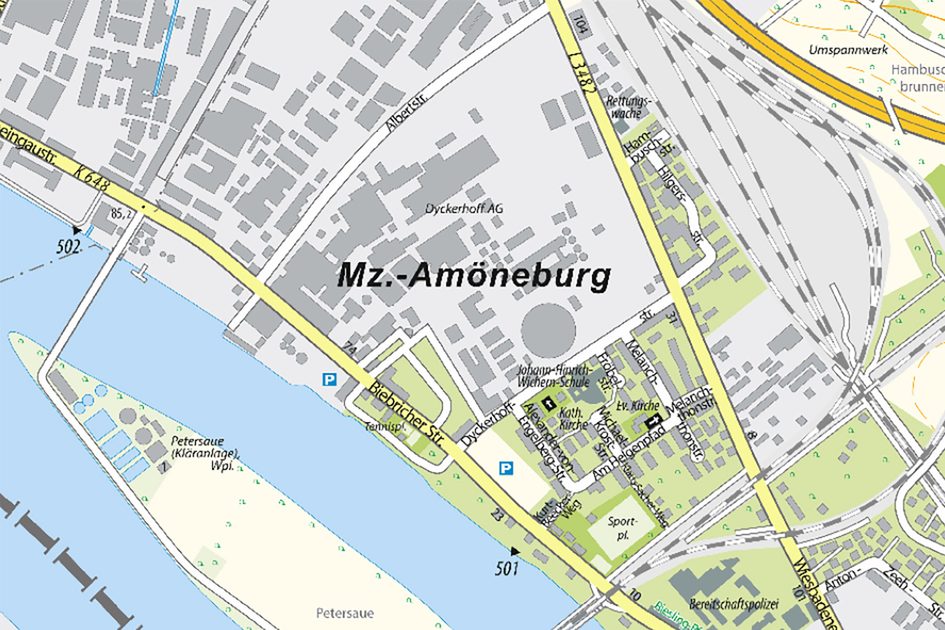 Kartenausschnitt Amöneburg.