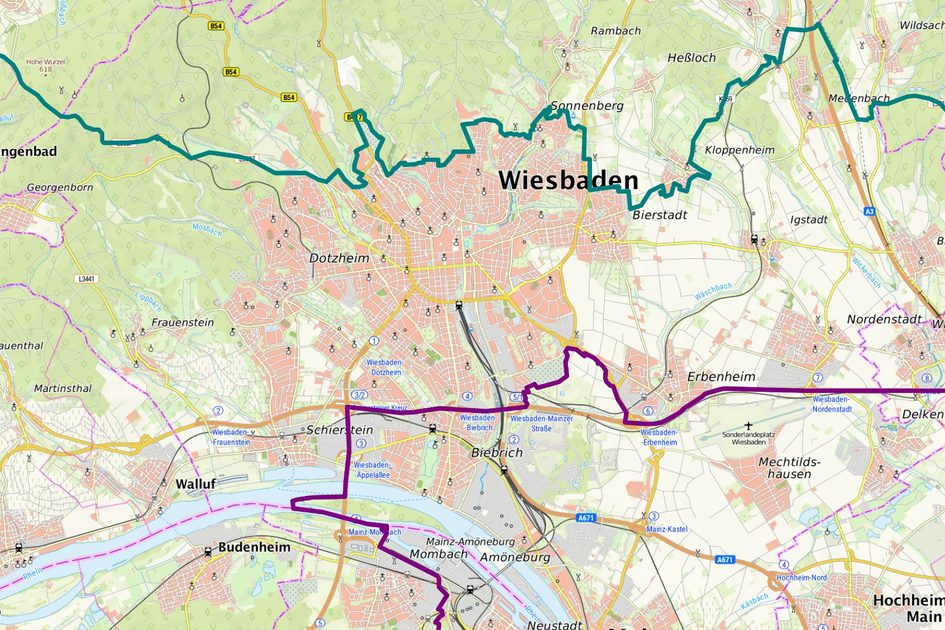 Kartenausschnitt ASP