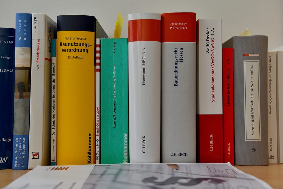 Büchersammlung Bauaufsicht
