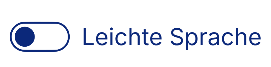 Sur l'image, on peut voir le curseur pour le passage au langage facile. Il s'agit d'un point bleu dans un champ blanc à l'état désactivé.