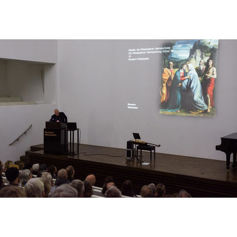 5. November 2017: Frank Witzel eröffnet die 20. Wiesbadener Literaturtage.