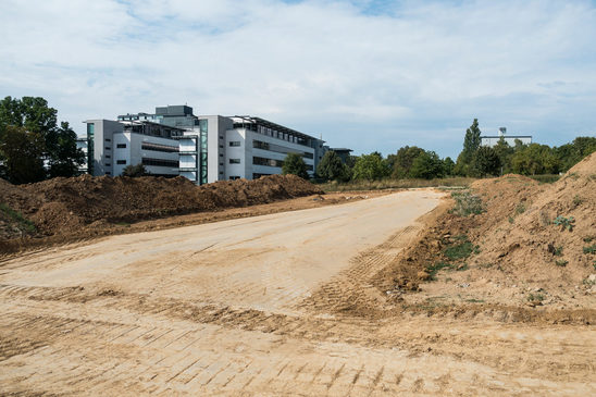 Neues Wohngebiet Bierstadt Nord: Baufortschritt - 27. August 2019 - Detailansicht