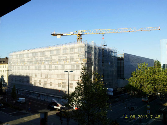 Bauvorhaben am Platz der Deutschen Einheit - 14. August 2013