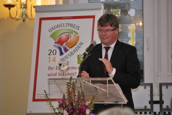 Verleihung des Wiesbadener Umweltpreises 2014 im großen Festsaal des Rathauses am 7. November 2014.