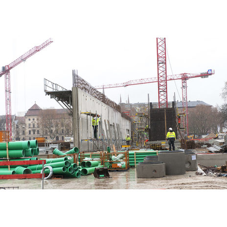Baufortschritt neue Rhein-Main-Hallen - Stand 30. November 2015