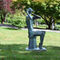 Statue Flötenspieler im Kurpark.