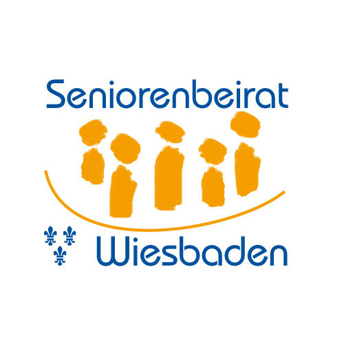 Logo des Seniorenbeirates in gelb-blau.