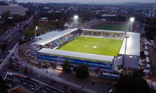 Die Brita-Arena, ein Fußballstadion in Wiesbaden