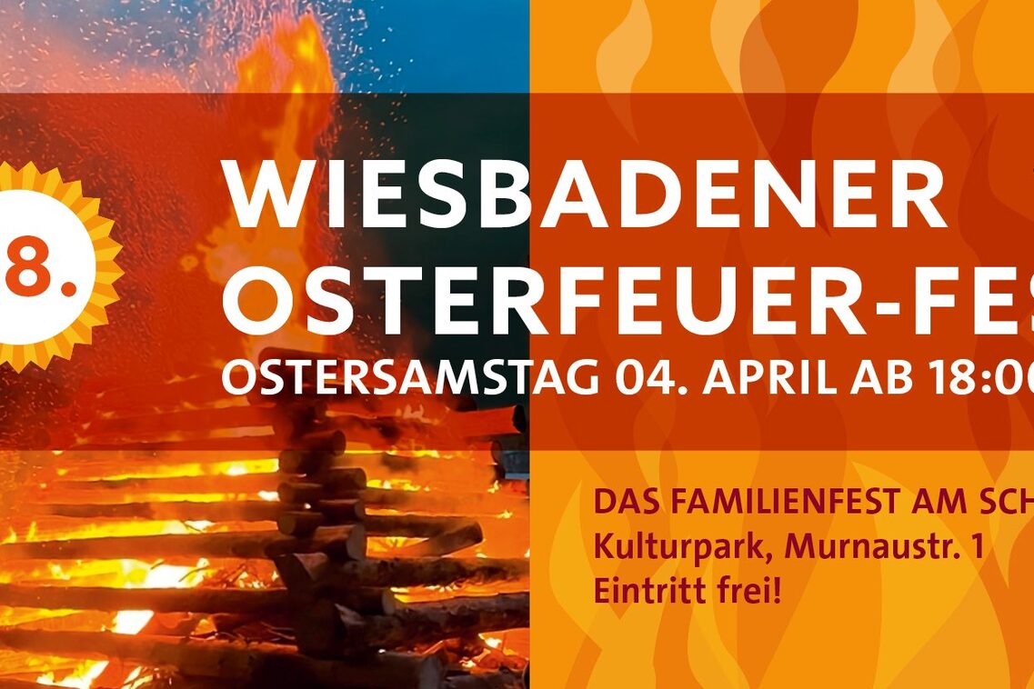 Orangenes Banner mit Feuer