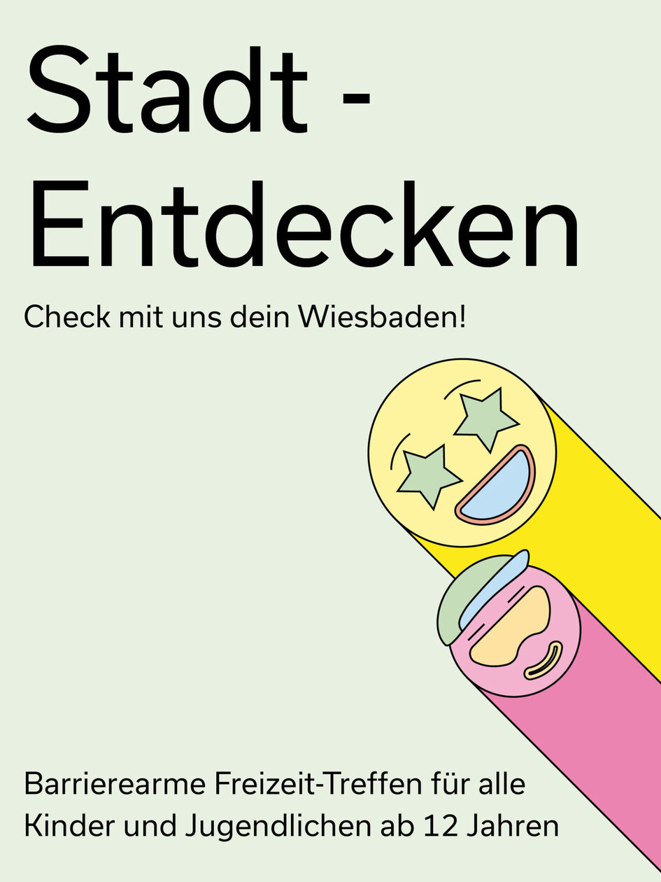 Titel der Broschüre "Stadt entdecken"