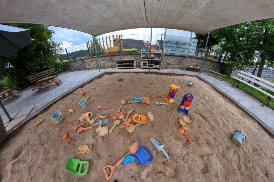 Das Außengelände der Kindertagesstätte