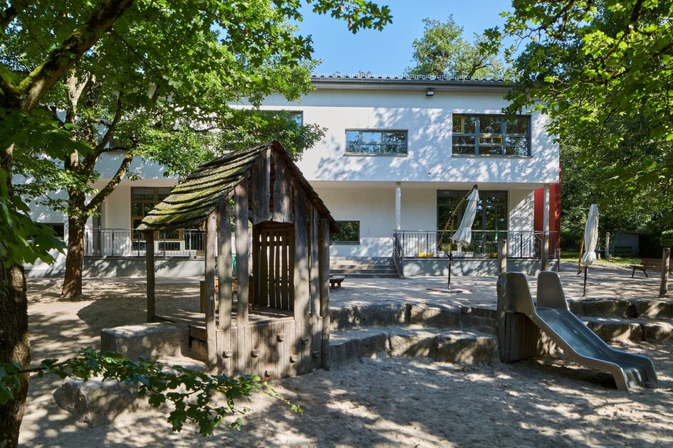 Das Außengelände der Kindertagesstätte