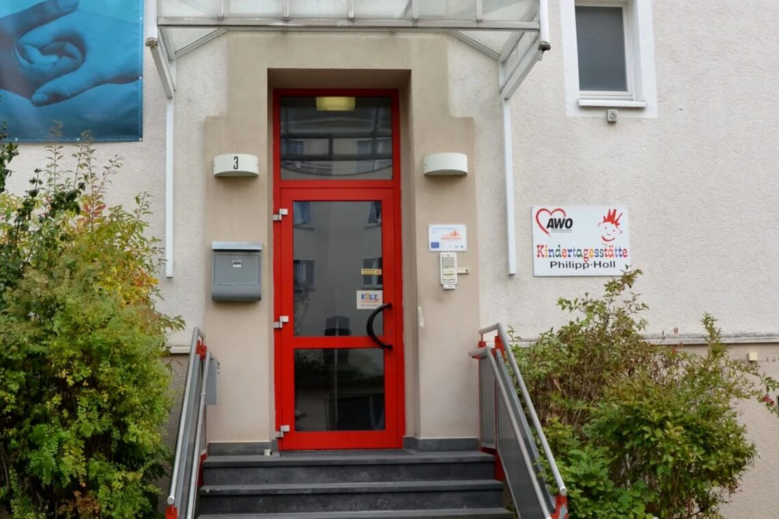 L'ingresso del centro diurno