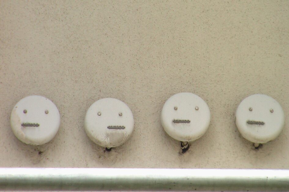 Dosen / Abdeckung Elektrokabel in der Wand