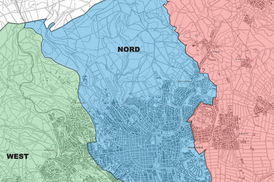 Karte Regionale Zuständigkeit Nord
