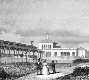 Железопътна гара Таунус, 1842 г.,Железопътна гара Таунус, 1842 г.