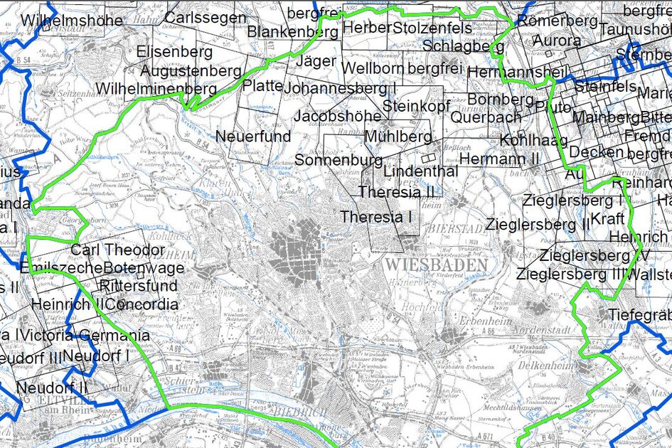 Bergwerksverleihungen zur Tongewinnung.