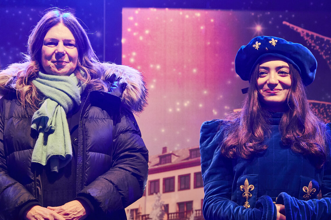 Inauguración del Sternschnuppenmarkt 2025/li.Wirtschaftsdezernentin Christiane Hinninger