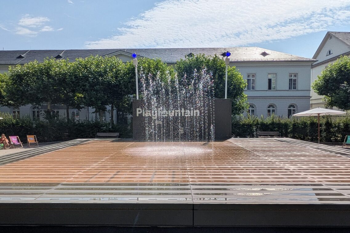 Eröffnung des Wasserspielplatzes Playfountain