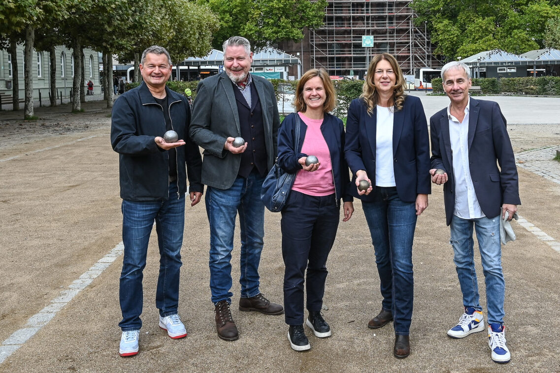 Boulebahn auf dem Luisenplatz
