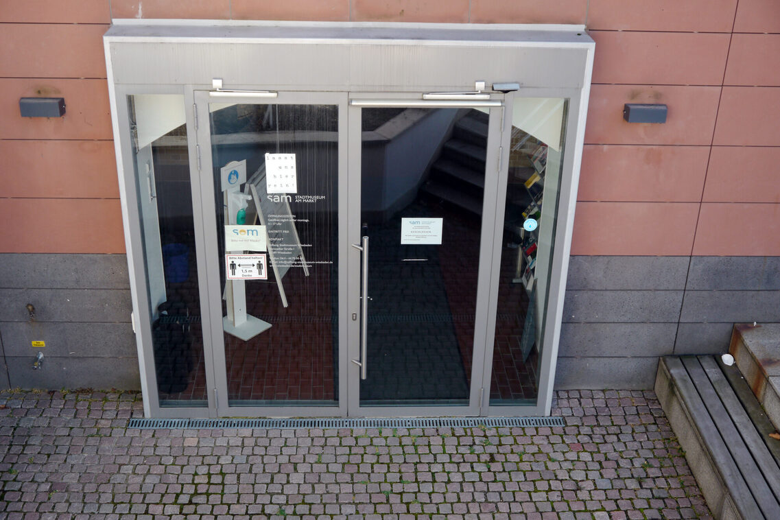 Der Eingangsbereich des geschlossenen Stadtmuseums.