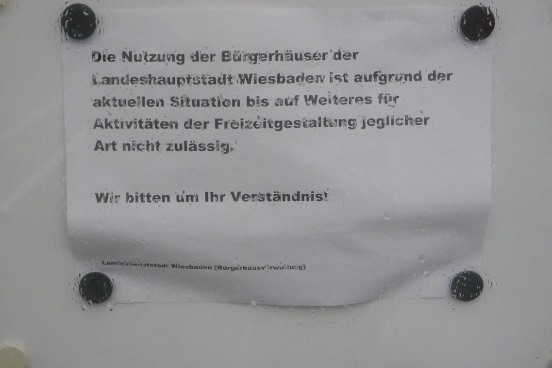 Geschlossene Bürgerhäuser.