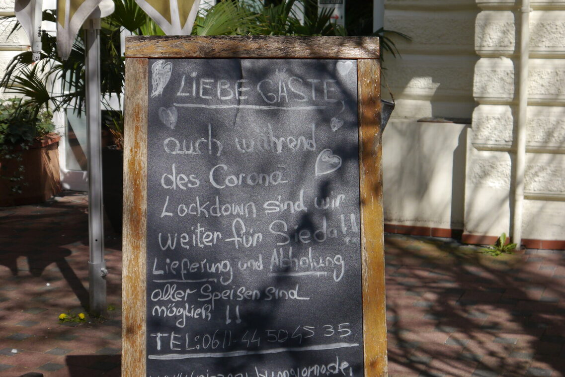 Die Gastronomie musste schließen