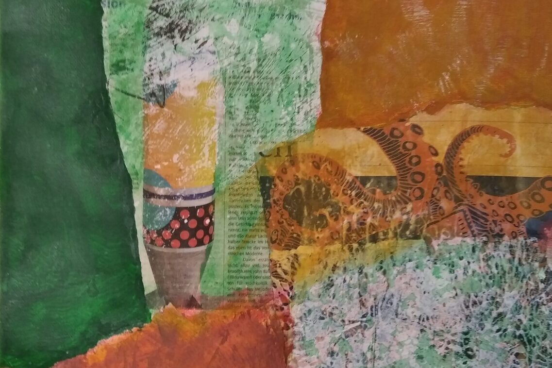 Bild der Künstlerin Petra Vanscheidt mit dem Titel Sputnik.