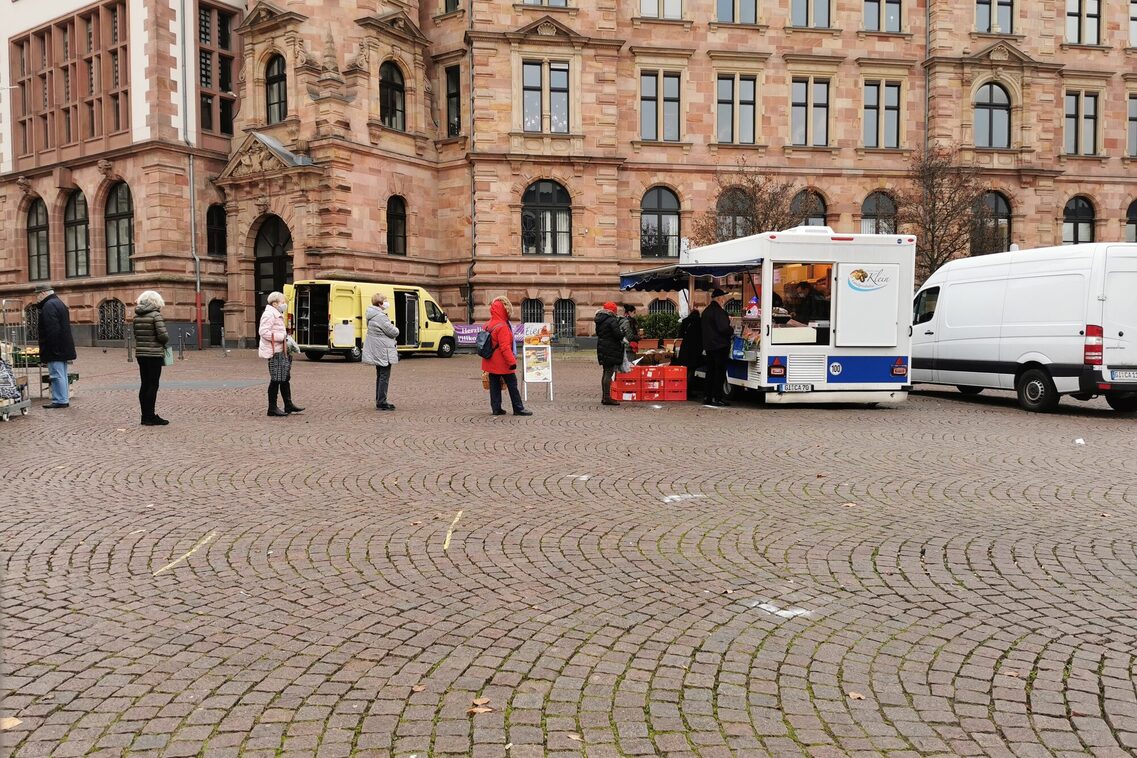 Einkaufen auf dem Wiesbadener Wochenmarkt