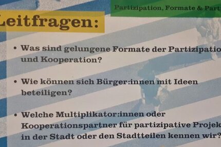 Leifragen zu Partizipation, Formate, Partner