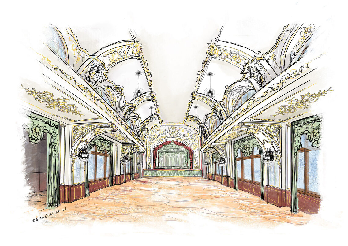 قاعة الرقص في عام الافتتاح 1897