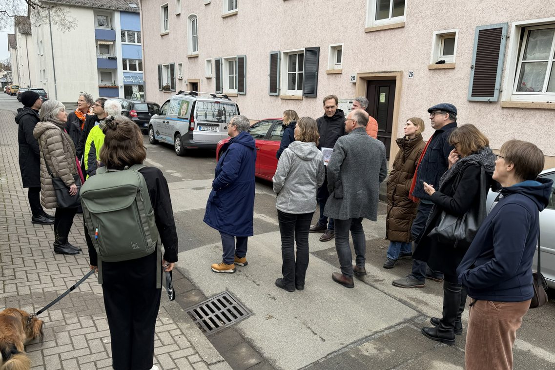 Ortsbesichtigung Siedlung Kostheim