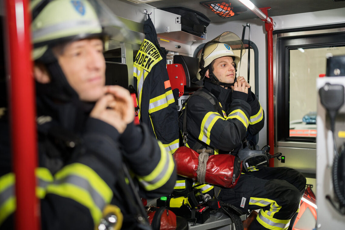 Rene L. and René G., professional firefighters