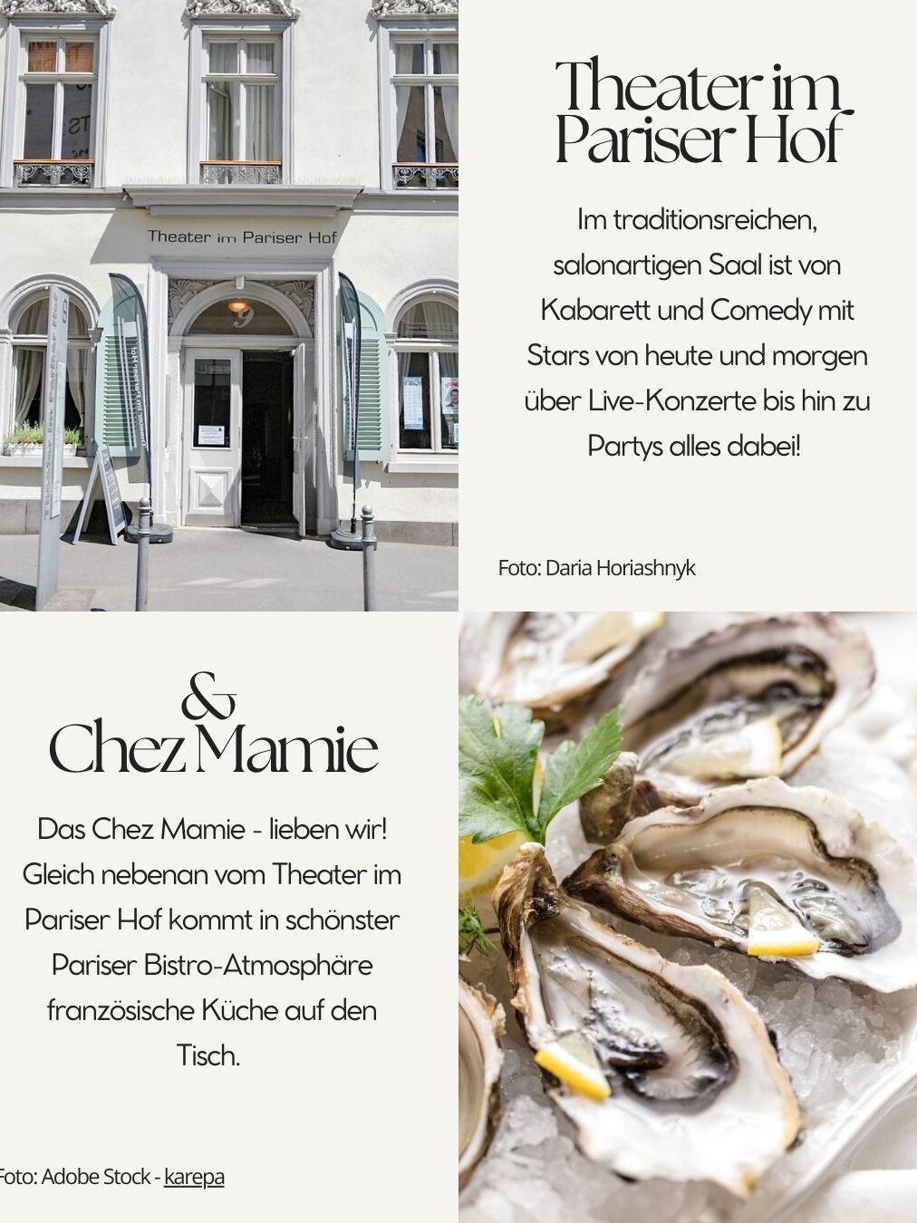 Theater im Pariser Hof & Chez Mami