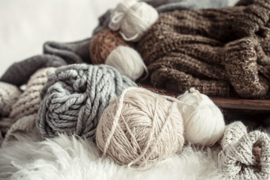 Wool in autumn colors