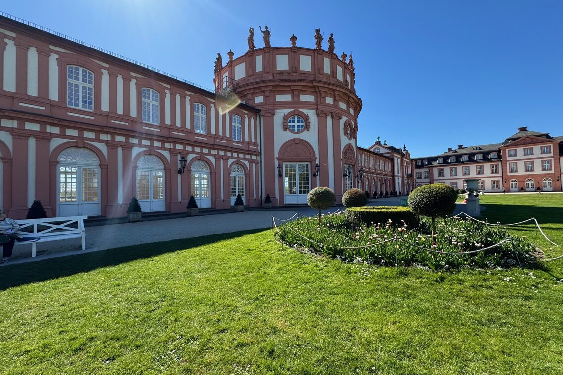 El Palacio de Biebrich desde el exterior