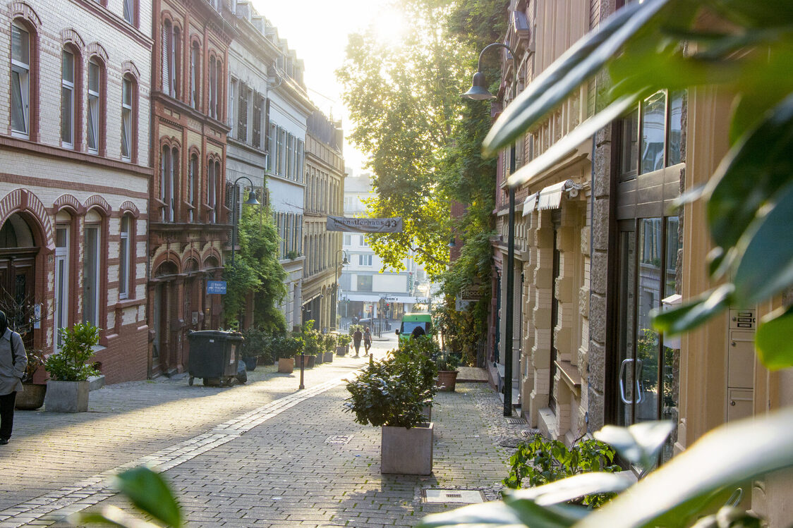 Blick in die Obere Webergasse