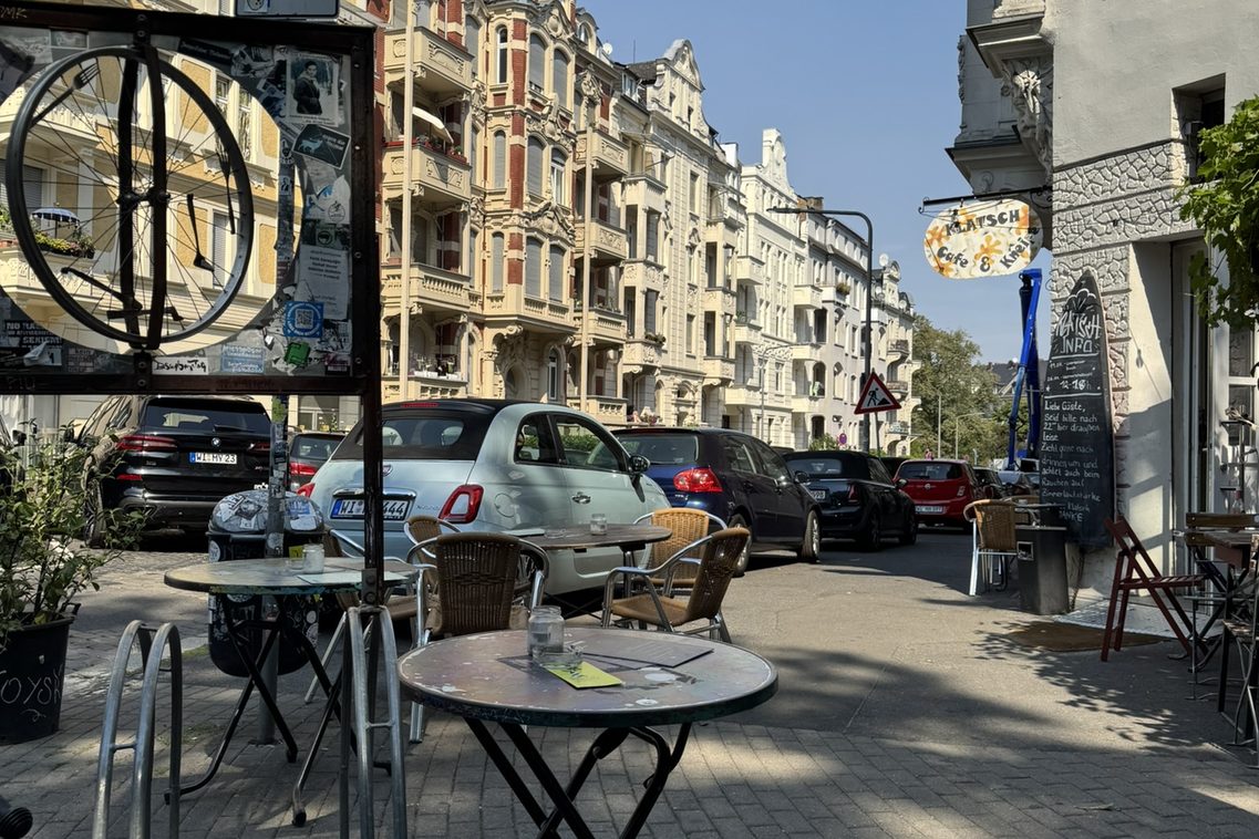 Blick aufs Café Klatsch