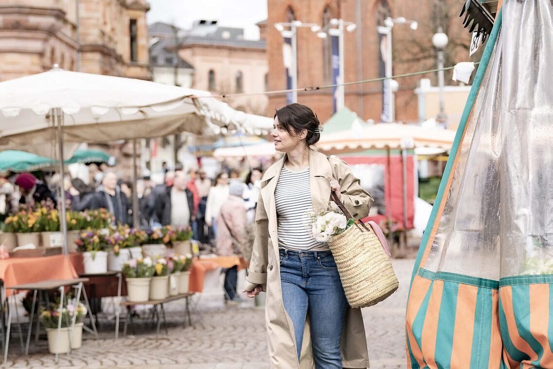 Woman at the weekly market